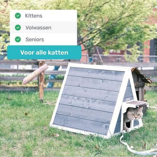 Dutchwide Maison pour chat - Pour l'extérieur - Coop - Bois - Coussin doux inclus - Plastique - 2436a51675618500272a61b863dcbd13a269a787_Enriched_product_image_9f105ec4-83a5-4adc-a40a-ebef71e1ec02