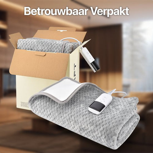 Couverture électrique KRAFT - Sous-couverture lavable en machine - 150 x 80 cm - Gris - 25331cf9c63874825b15cb61b97774dffe8995d5_Enriched_product_image