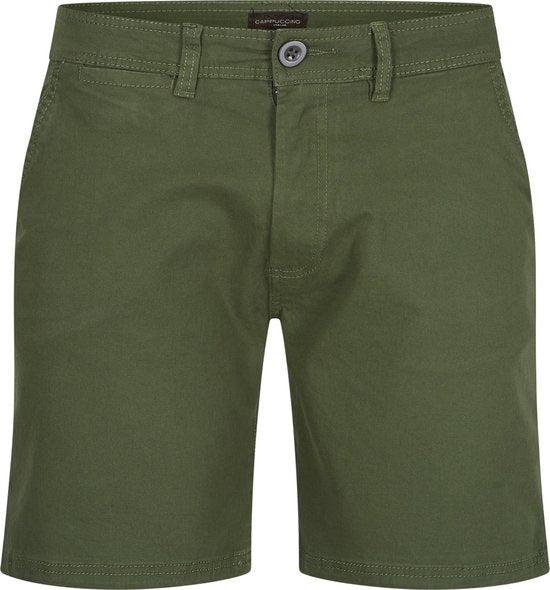 Cappuccino Italia - Short Hommes Chino Short Army - Vert - Taille XXL