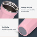 Mug thermos Castagnola - Tasse à café à emporter - Mug de voyage pour le café et le thé - Mug à thé - 380 ML - Acier inoxydable - Rose - Octogone - 289583cafd7a0317b567228f09e52e0a2a715b4b_Enriched_product_image_83ff5ac3-7c2f-48bb-8ecd-4927100519b0