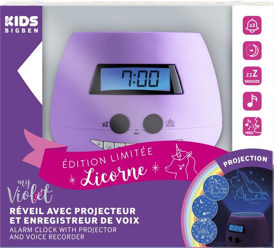 Bigben Réveil My Violet avec Projection - Violet - 2a9dab886fcd362a2be32fa5eb9ae8fc2bc22eb7_Enriched_product_image