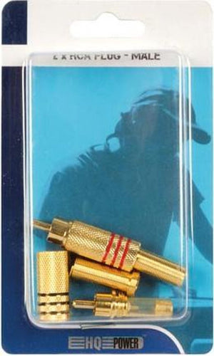 HQ-Power Fiche RCA - 2 x mâle - 2a9fd01b-6abf-4ff1-82dc-fcf374f2a38f