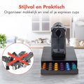 Porte-capsules - KitchenBrothers - Rangement capsules avec tiroir - 60 capsules - Noir - 2eff71aa-c4fc-413c-a9d8-14533e3be669