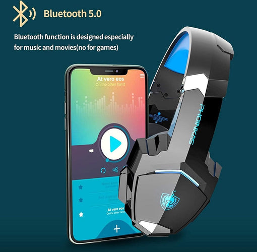 PHOINIKAS G9000 BT Bluetooth Laptop Gaming headset with microphone Over-ear Headphones -Black blue - 32903127-0205-4ee7-aad0-832e23b5e1ca_017ced38-161b-4bed-839f-57717c560a1a