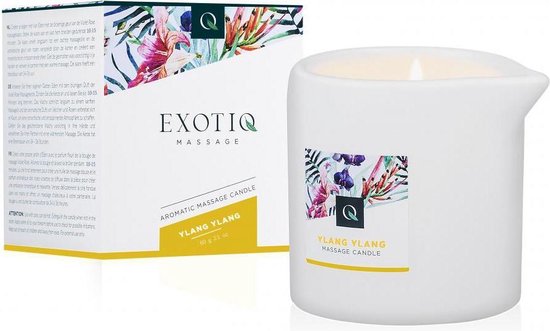Exotiq - Bougie de massage - Ylang Ylang - 60g - Massage - Bougie de massage - Bougies de massage érotique - BDSM - 369992458818df5408d04853b3ff5cdb8f7a4f76_Enriched_product_image