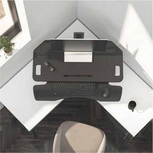 Bureau élévateur poste de travail assis-debout - bureau ergonomique réglable en hauteur - largeur 95 cm - 392f94d824f6d01f8b64f745d168152afc897ae9_Enriched_product_image