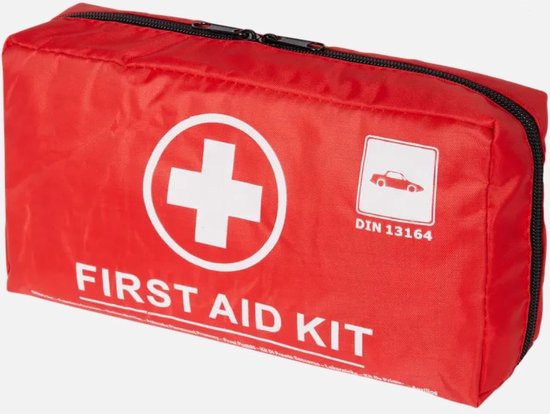 Trousse de secours - trousse de secours pour voiture - Trousse de secours - support mural - 41 pièces - résistant à l'eau - dans la voiture - à l'extérieur - trousse de secours