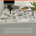 ELLE Gourmet Casserole moderne en acier inoxydable avec couvercle - Ø 16 cm - Faitout - sans PFAS - Induction - 3c61bd2184ffdc9357ed5ad47c45bf4758238668_Enriched_product_image