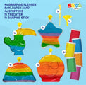 Play Sand Coloured Crafts - Art du sable - Jeux de sable pour enfants - Sable coloré avec 4 flacons amusants - Loisirs créatifs filles 6 ans - 3d9720ea5f5d60f96324df61549dd3afec951fc4_Enriched_product_image