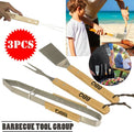 Set d'outils BBQ/barbecue 3 pièces avec manches en bois - Pince - Fourchette - Spatule - 3e82a89d0960eba4b84c3a787947edba421d8706_Enriched_product_image