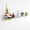 Etagère murale flottante Casaria - 110 cm/15kg chargeable - Blanc brillant - 4687ff1449b69046136f301a3d0d72d196f3054c_Enriched_product_image