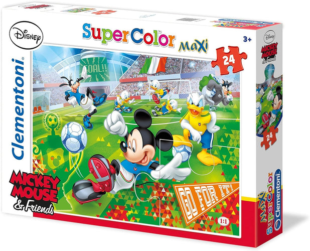 Clementoni Supercolor Maxi puzzle Disney Mickey Mouse et ses amis footballeurs - 24 grandes pièces - 4a25c0a6-96fd-483e-a842-bb7989b6565b