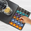 Porte-capsules - KitchenBrothers - Rangement capsules avec tiroir - 60 capsules - Noir - 4a5b1ffd-190e-4b68-b771-9b7119d013ba