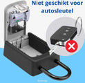 Coffre à clés avec cadenas - Coffre à clés avec code pour l'extérieur - Armoire à clés avec crochet et fixation murale - Cadenas Digit Lock Earkings Safe with Digit Lock Black - 4b4bbd2f-7bd8-4cd9-a0f0-8cd57d6c55c9