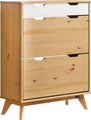 Casaria Borneo Shoe Cabinet - Pin FSC® 101x80x33cm - Naturel - 4becf273c25a0db6b0746fce24453341819d46a2_Enriched_product_image