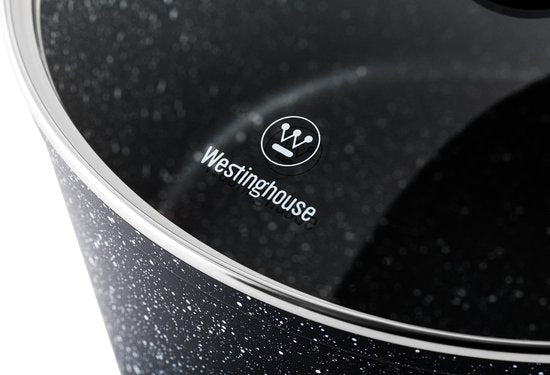 Westinghouse Poêle en acier - Ø 20 cm - Induction - Sans PFOA - Couvercle inclus - Marbre noir - 52c465f675fd6f511d2a0aa087af4e0fbf38b5c1_Enriched_product_image