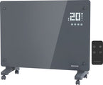 Auronic Electric Heater - Convector Heater with Thermostat and Remote Control - Glass Panel Heater - 1500W Heater - Grey - 54f79b0e1cd126d8d14049a8428bbb0956490f9c_Enriched_product_image