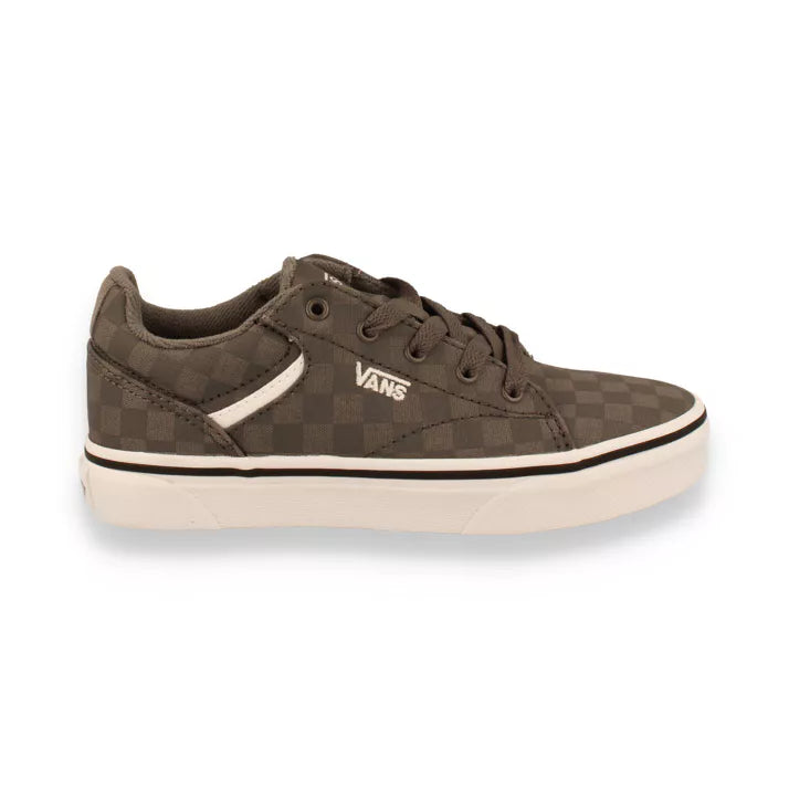 Vans Uni Yt Seldan Checkerboard Pewter - Taille : 28