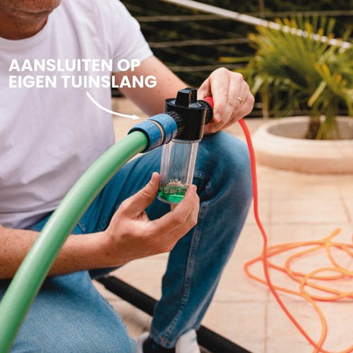 Shine Manche télescopique avec brosse 6 pièces - Manche télescopique avec brosse - Manche télescopique pour le lavage des vitres - Extensible jusqu'à 4,6 mètres - Avec distributeur de savon - 5911e8f71ffc91895f88b8337644ab20a499b273_Enriched_product_image