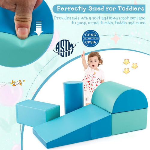 Coast Foam Blocks for Kids - Climbable - 5 pièces - Navy Blue - 5934ec4b6e8db63daa2040f768a704031e95e50d_fh10095ny_stapelbare_ontwerp_kun_je_deze_5_delige_speelset_van_schuimrubber_ruimtebesparend_opb