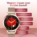Golden Sound AMOLED Smartwatch Ladies - 3 bracelets supplémentaires - Convient à tout ordinateur portable et smartphone - Podomètre - Moniteur de sommeil - Moniteur de saturation - 40mm - 5c6e2d902997b57eb02f822d43cf1d765bc7fbdf_a98f6b8b087c368b4c1c3a15a96b15d9f78e4fd9_550x550_1_bb824aa6-d643-474f-8e28-ccf858f2dee3