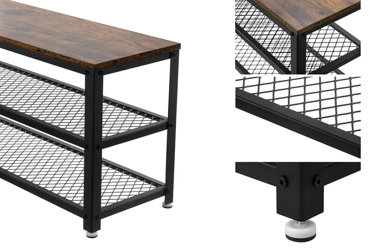 Home & Comfort Support à chaussures et banc 100x30x45 cm - Design scandinave - Bois et métal noir - 5d151a8ab5cff5684d0e17daacebff7973e98557_66b4e1f04b2365_1_4a976235-b7cb-41f8-afd8-b94484f9973a