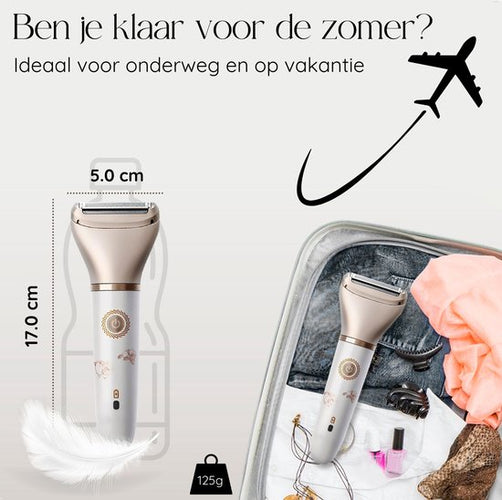 Rasoir 2-en-1 Visage - Aisselles - Jambes - Maillot - Sansbeauté® - Rasoir Femme - Epilateur électrique - Epilation visage femme - Tondeuse Femme - Ladyshaves Bikini - USB Rechargeable - 5e2156f0b3f475ff0046d19c0a541efdb03785b4_Enriched_product_image