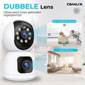 Caméra de sécurité - Camux - Double objectif - Communication audio - Vision nocturne - Blanc - 62cd03def946d0dfc33eb4b6d3933c2e83de24cf_Enriched_product_image