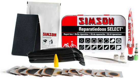 Kit de réparation de pneus Simson - Type Bicycle - 23 pièces - Différentes tailles - 66cdb5874124b61010efb4314fb21d98a9a261c4_gKkl2PoDVVm6_w550_h840_t