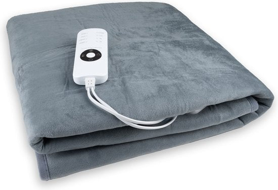 Couverture chauffante - 150x120 cm - Couverture électrique - anti-surchauffe - Avec minuterie - 9 niveaux - 2 personnes - Gris - 66cfd335-add5-4c6f-8d43-2713ebf97d2d_a55c8942-2d18-4ddc-862c-33c886ce6030