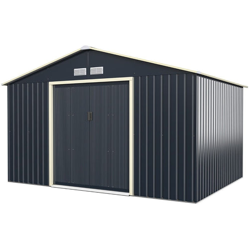 Coast Garden House avec porte coulissante - 4 fentes d'aération - Métal - 10.85㎡ - 340 x 255 x 210 cm - 693a0e70-ab26-45ce-b896-14f37c90d7c1_3b64e840-048b-42f3-a705-c49fd018bc89