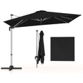Parasol Coast - Orientable - Polyester - 300 x 300 x 261 cm - Marron - 6b858972bd29bfb134cddfb303b7e11c13b25297_np11584dk_groot_schaduwoppervlak_van_300_x_300_cm_perfect_voor_het_cre_ren_van_comfortabele_ont