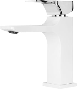 Mizzo Flucto Wastafelkraan Warm&Koud - RVS Badkamerkraan - Fonteinkraan - Mengkraan - Chroom Wit - 6c0a1945-040b-4407-a55b-9bad4a8f9a8e