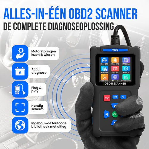 Strex OBD2 Scanner - OBD - Car Readout - Fault Removal - NL Language - Car Scanner - Diagnostic Equipment For Cars - Engine Failure - 6e35d84dd0175687ef48681db62c5e537d3e0104_Enriched_product_image