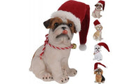 Chiens avec bonnet de Père Noël - Nampook - 14cm SET de 4 pièces - Figurines de Noël - 6eef520f-3c76-4a8a-ba07-1fe4e1d63a51_ad947d50-1d5a-475c-a89d-ed6629950d9f