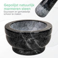 Mortier Coninx - Mortier avec pilon - Broyeur à épices - Ø15 X H8CM - Marbre noir poli - 6f8eb5d1-ac13-46a7-b203-e28abb9f6c6b