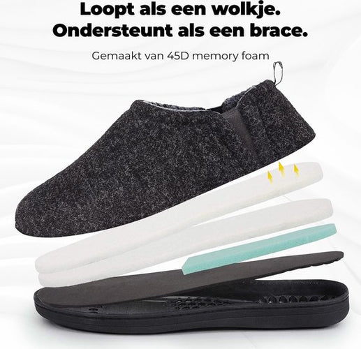 Chaussons Homme - Chaussons - Noir - Antidérapant - Taille 40/41 - Comfeet - 7cb4d340fe1d9244ed59389a4368ee74f818ae4d_Enriched_product_image