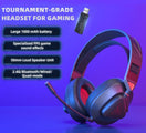 TAIDU THS318 Casque de jeu sans fil 2,4GHz - Casque supra-auriculaire - avec microphone - Convient pour PS4/PS5, Nintendo Switch - Noir - 8788addca54fb831ebddc0b57f18baaf936a9a8b_Enriched_product_image