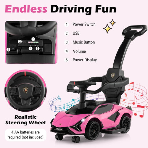 Voiture de marche 3 en 1 avec barre de poussée et supports de sécurité amovibles - Rose (84 x 39 x 90 cm) - 89a7ad7cf9df2bf301d3a6568b99aae8f5bf41ab_tq10156pi_6_1