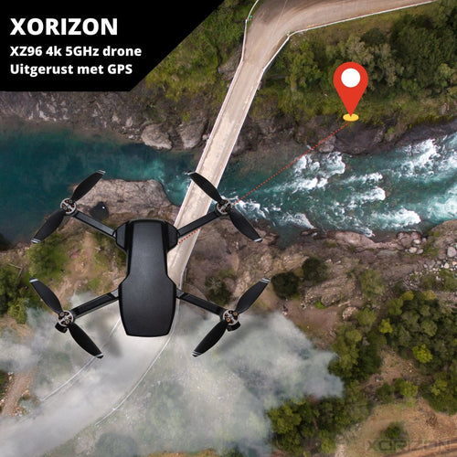 Drone - Xorizon - Xorizon XZ96 4K GPS - Caméra 4K - Drone avec caméra - Drone avec GPS - Mini Drone - Moteurs Brushless - 50 minutes de vol - 1 KM de portée - 5GHz Wifi FPV - Travelcase inclus - Pas de licence requise - 242 grammes - 2 batteries incluses - 8ce7012a-6b7d-4afb-97d2-fda27c3c8226