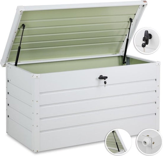 Gardebruk - Boîte de rangement Blanc - Métal 120cm - 8daba6350a11f005269fb2170b2676e1eca325fa_Enriched_product_image