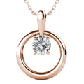 Yolora Collier Femme avec Pendentif Rond - Cristal Kalpa Camaka - Couleur Rose - Plaqué Or Rose 18K - Collier Femme Or Rose - Bijoux - Coffret Luxe - Coffret Cadeau - Coffret Cadeau Exclusif - Bel Emballage Cadeau - 90cb4cf3-9f08-40cc-a468-d4e1d1a11da2