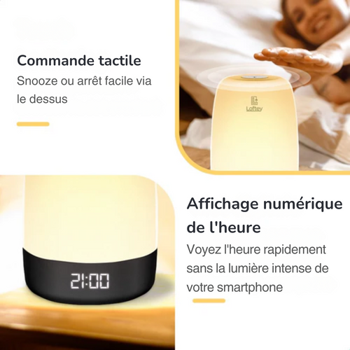 Réveil Lumineux - Loftey - Réveil numérique avec lampe progressive - 7 sons de la nature - Fonction Snooze - Blanc - 92ca1f4ad04f7be48dbfa4ef5113407c7c1c3a0a_8