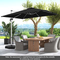 Parasol Coast - Orientable - Polyester - 300 x 300 x 261 cm - Marron - 9378f3add40f3b4beeca5f2460e43d79e4c0027c_np11584dk_groot_schaduwoppervlak_van_300_x_300_cm_perfect_voor_het_cre_ren_van_comfortabele_ont