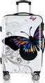Monzana Hardcase Suitcase Butterfly XL - Polycarbonate 89L 75x49x29cm - 93a4b4b5214dca86efc8147f987afd718738d70d_Enriched_product_image