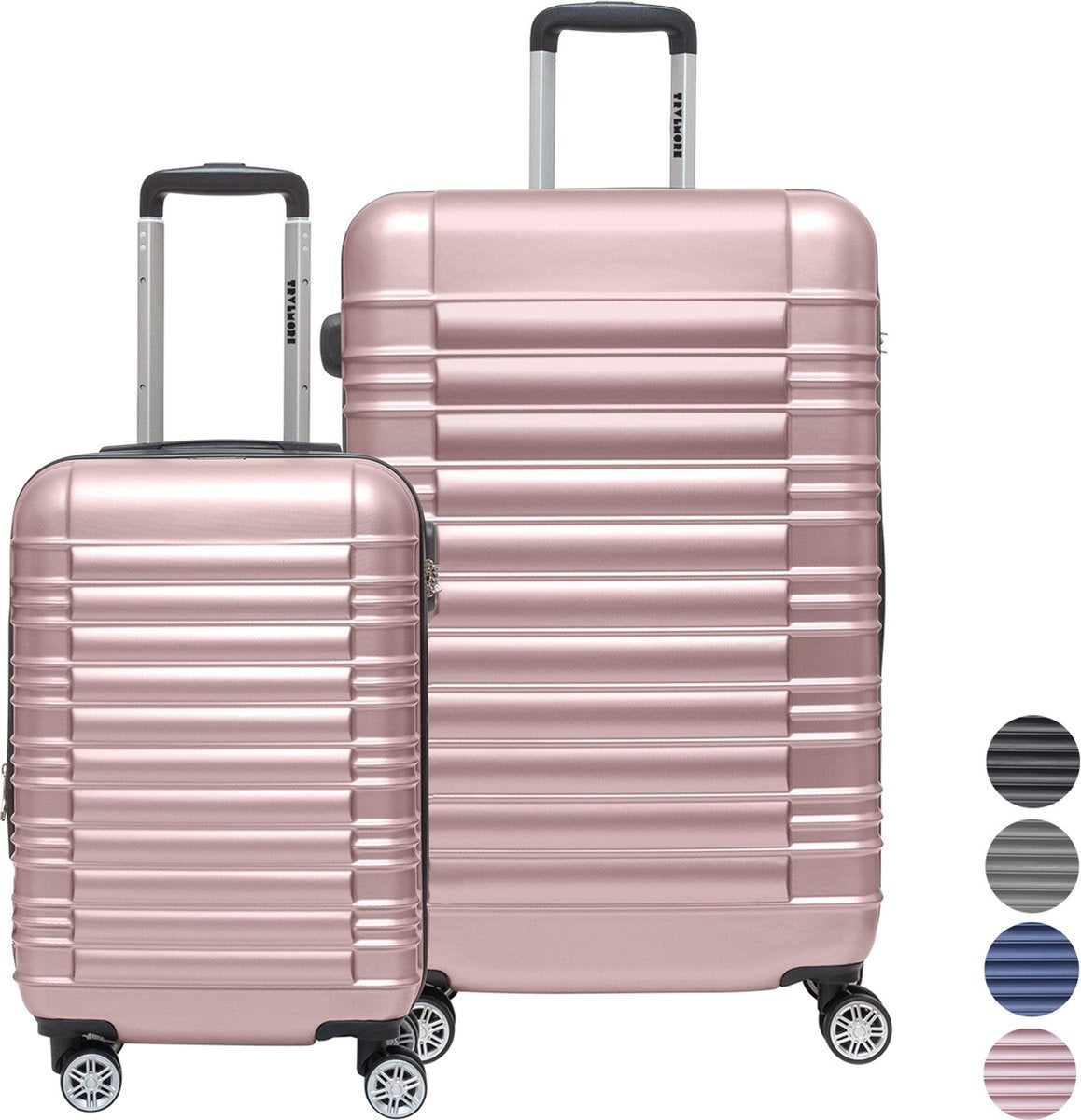 TRVLMORE Set de valises - 2 pièces - 38L (bagage à main) + 110L - Rose Gold - 961aec8a-469e-4cc5-b0b9-1da64cddddd0