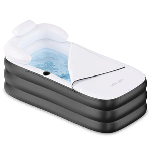 Baignoire gonflable, Care Less, Baignoire pliable, Pompe électrique et tuyau de vidange inclus, 158x80x42 cm - 9c24e62a78b8e4ac2223ceba2fa710da20bfc628_61AThmIsE9L