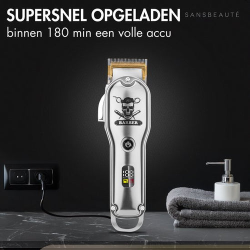 Tondeuse professionnelle sans fil + étui de barbier - Tondeuse pour cheveux d'homme - Cheveux - Tondeuse à cheveux - Machine à cheveux pour coiffeurs - Tondeuse à cheveux - Tondeuse à barbe - Dispositif de coupe - Tondeuse à cheveux pour barbier - Tondeus - 9c386add794ef298c82e1f22807832f6a7ace14e_Enriched_product_image_19d43c24-4882-4a25-b0a8-0bd2f5fac7da