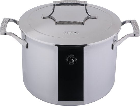 Marmite avec couvercle - Saveur Selects - Ø25 cm - Acier inoxydable - Sans PFAS - Compatible induction et four - a017dfdcd280c72621c233da1242f397025d0198_Enriched_product_image