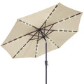Kingsleeve Parasol Maïmi - LED Lighting Tilting 270cm - Cream - a09c836aabe7d2b81b221032d1b83f5ed58093e1_Enriched_product_image_4a338ba3-2a7a-489d-a816-1e89c310d21b